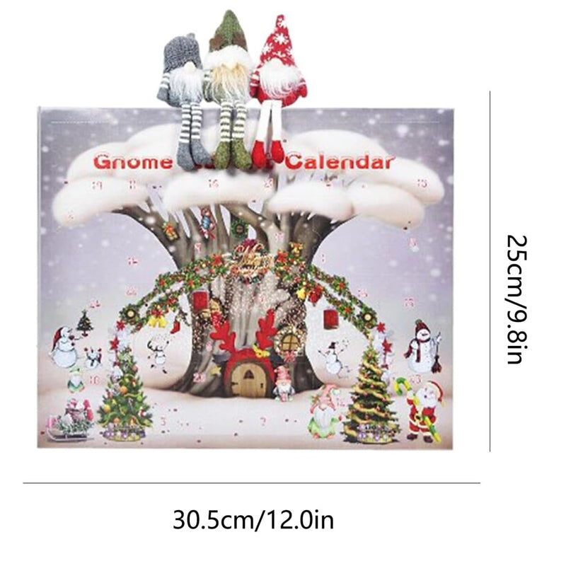 2024 Christmas Gnome Advent Calendar for Holiday Countdown