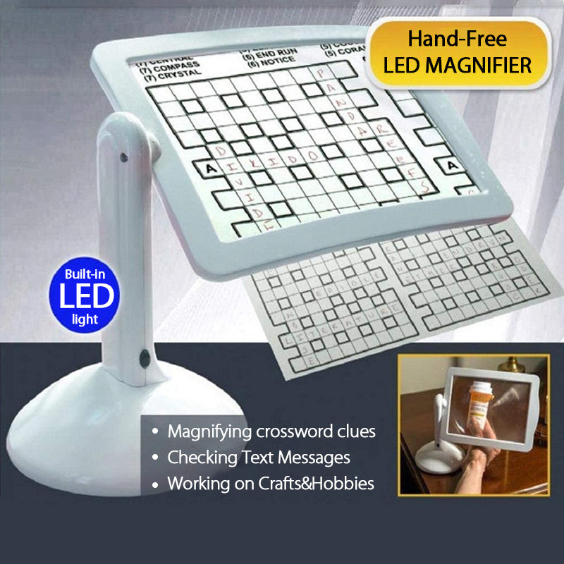 LED Desk Magnifier with 3X Magnification for Precision Tasks