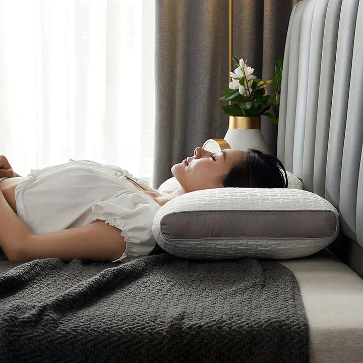 Hybrid Pillow for Comfortable Back and Side Sleep Support