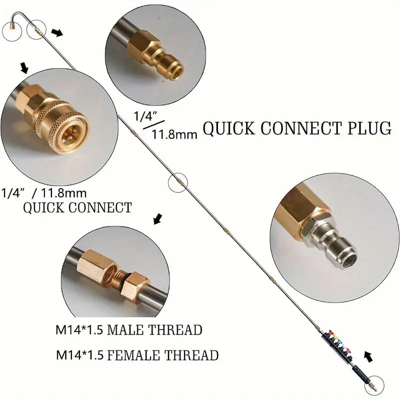 4000 PSI Telescoping Pressure Washer Wand for Easy Cleaning
