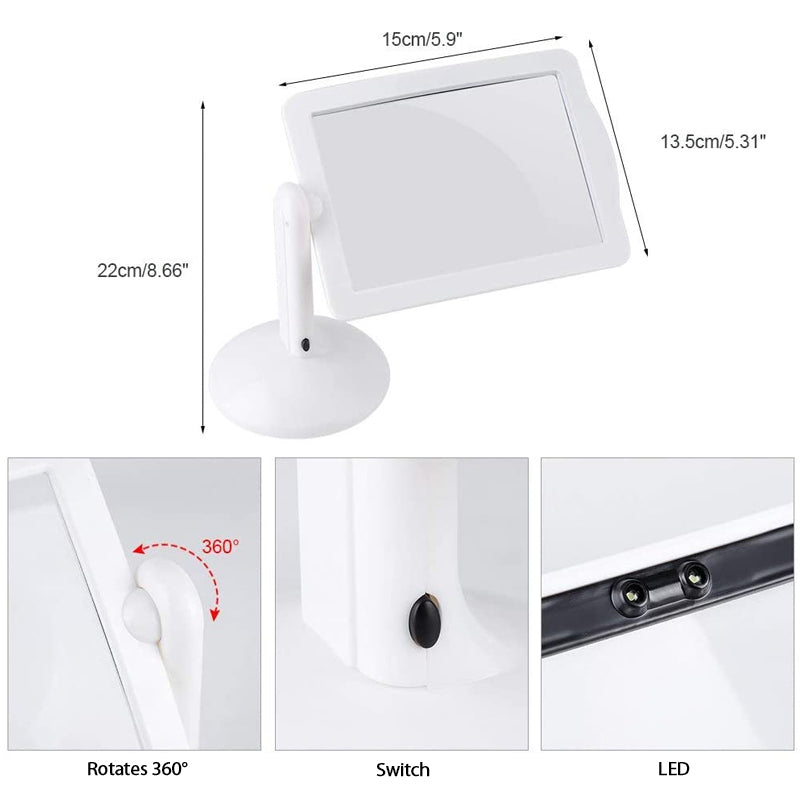 LED Desk Magnifier with 3X Magnification for Precision Tasks