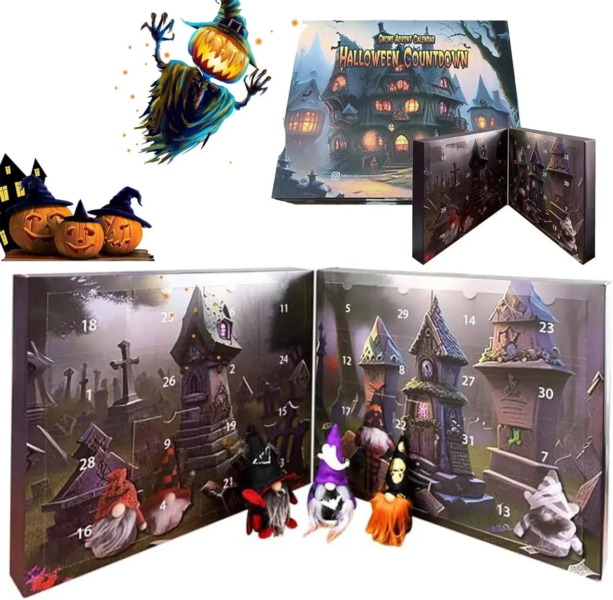 2024 Christmas Gnome Advent Calendar for Holiday Countdown