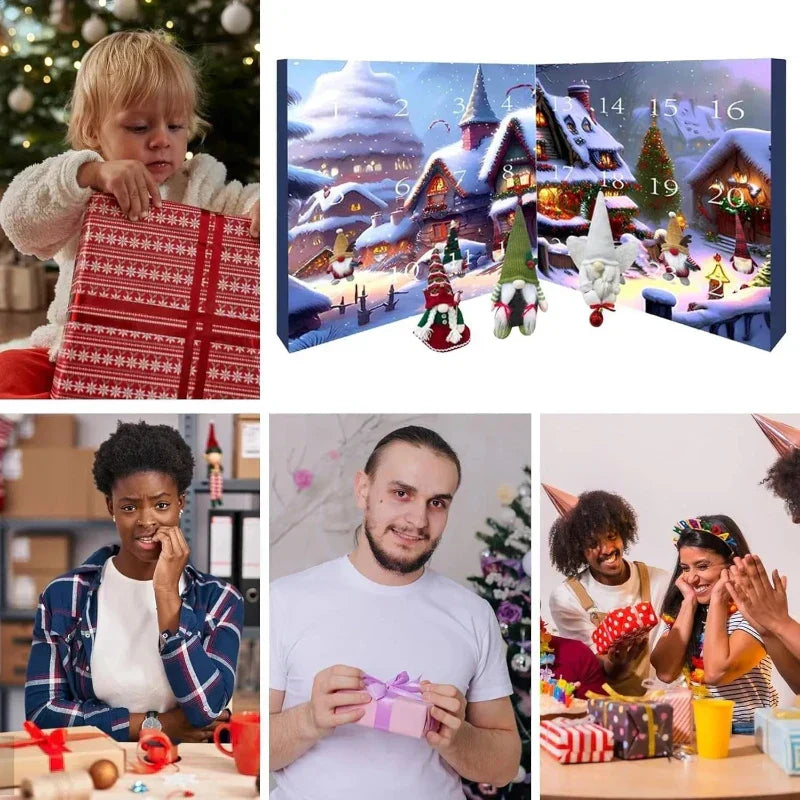 2024 Christmas Gnome Advent Calendar for Holiday Countdown