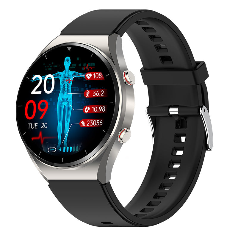 Smart Health Watch: Blood Sugar, ECG & Heart Rate Monitor