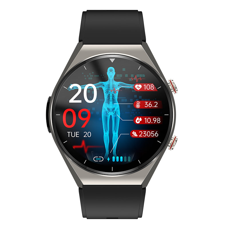 Smart Health Watch: Blood Sugar, ECG & Heart Rate Monitor
