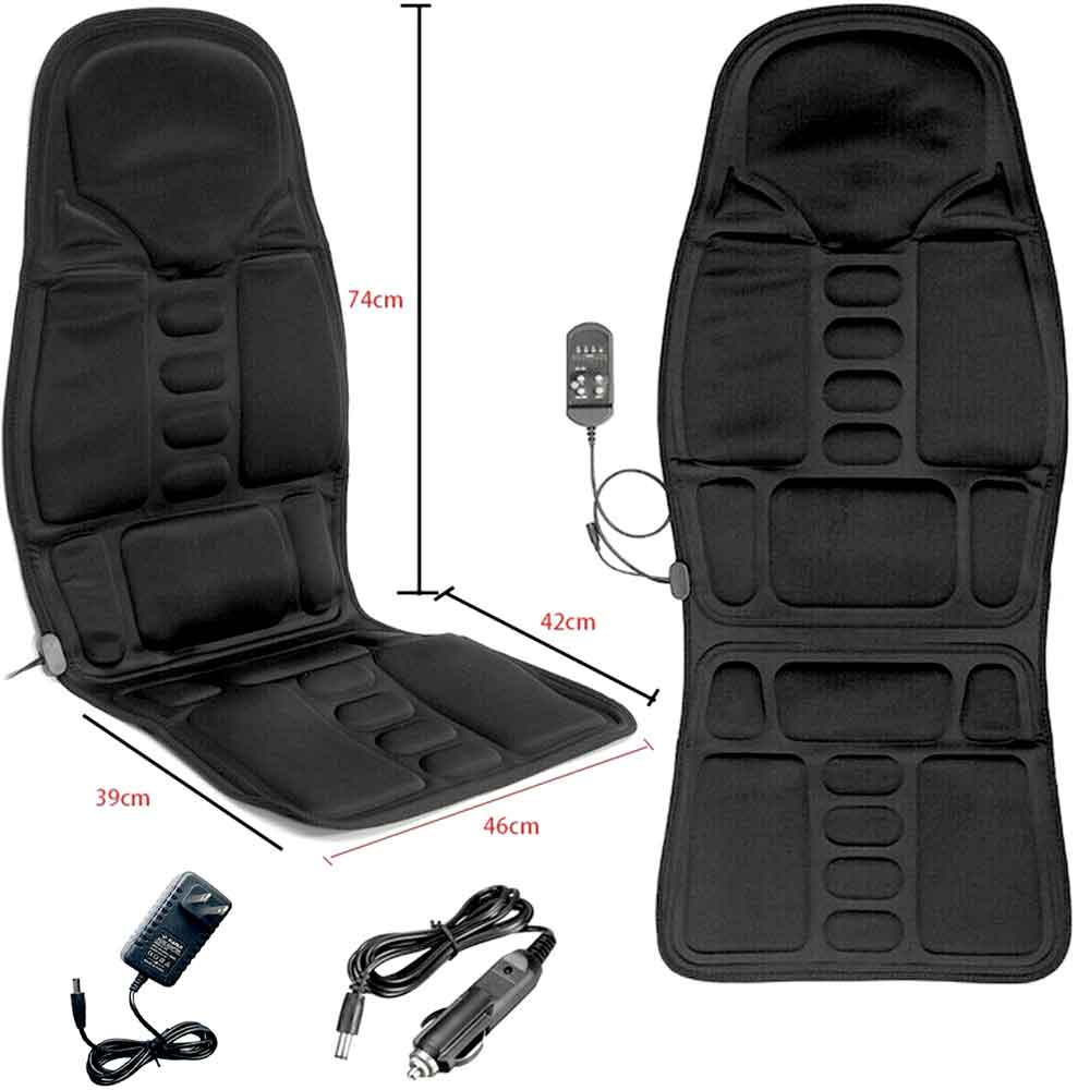 8-Mode Heated Massage Chair Pad for Full-Body Relaxation
