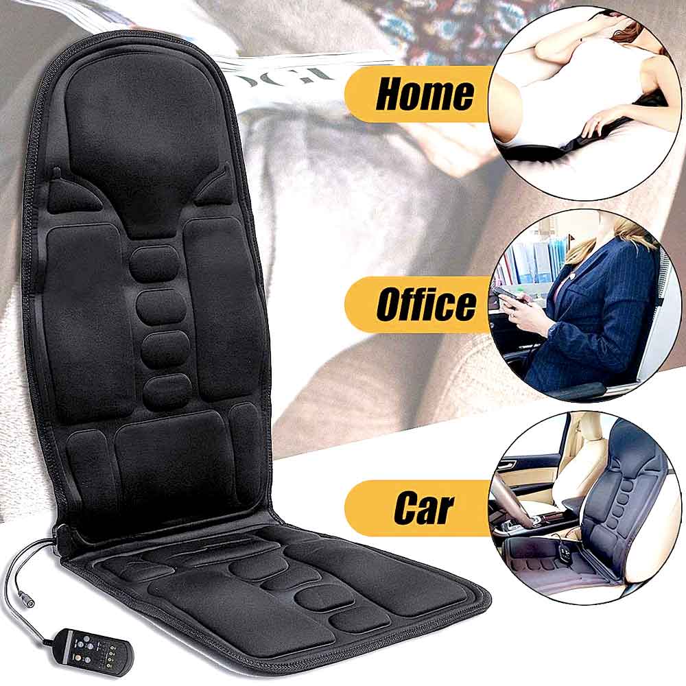 8-Mode Heated Massage Chair Pad for Full-Body Relaxation