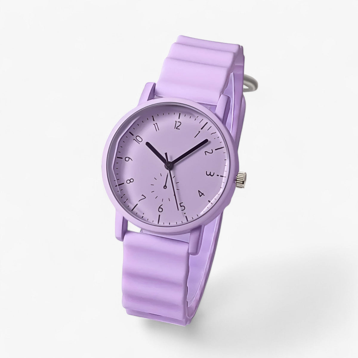 Mina Colorful Quartz Watch with Elegant Silicone Strap
