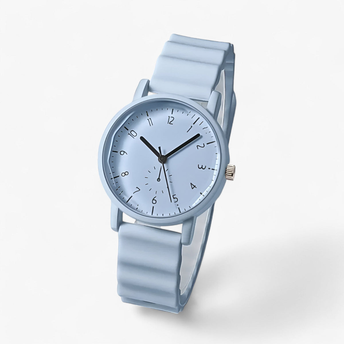 Mina Colorful Quartz Watch with Elegant Silicone Strap