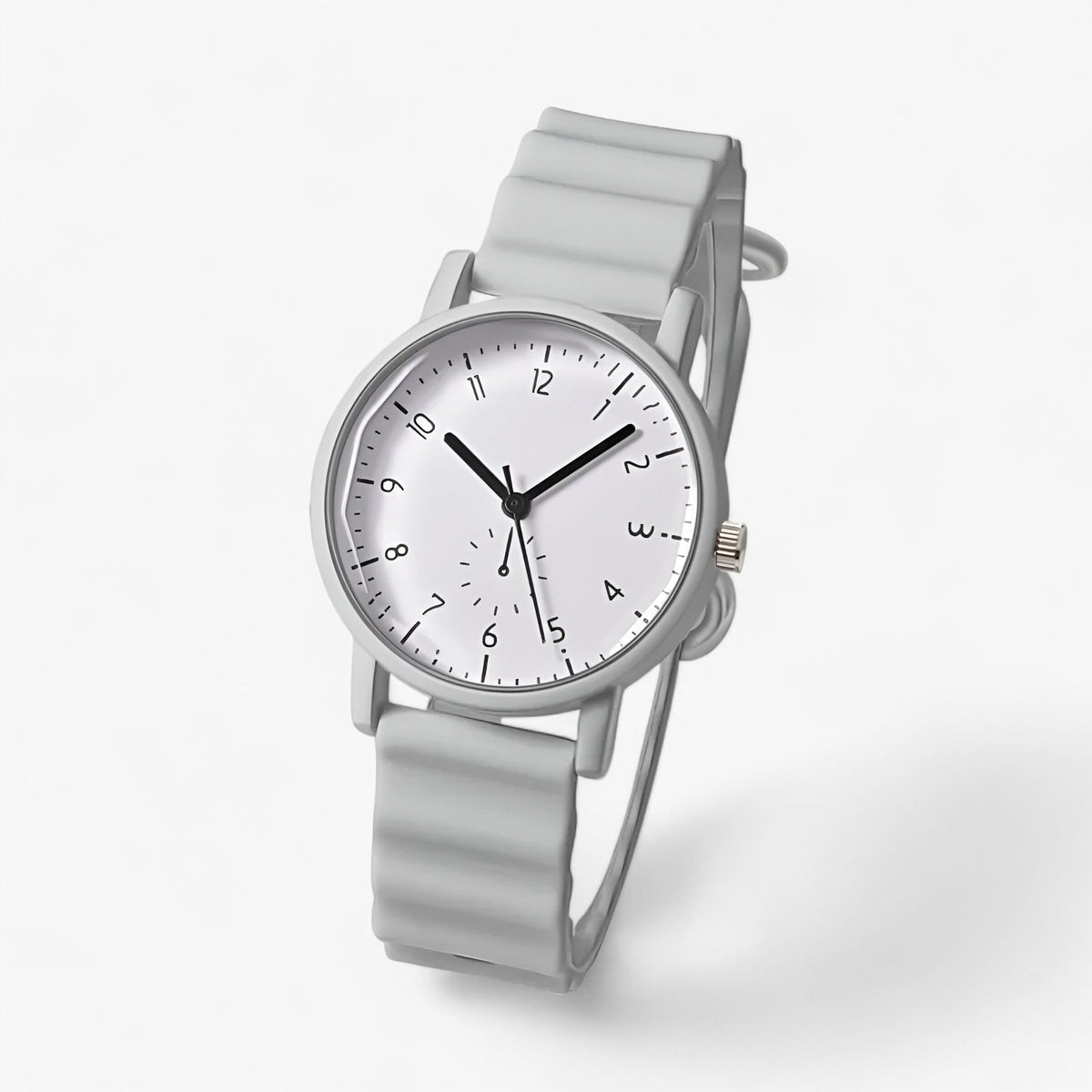 Mina Colorful Quartz Watch with Elegant Silicone Strap
