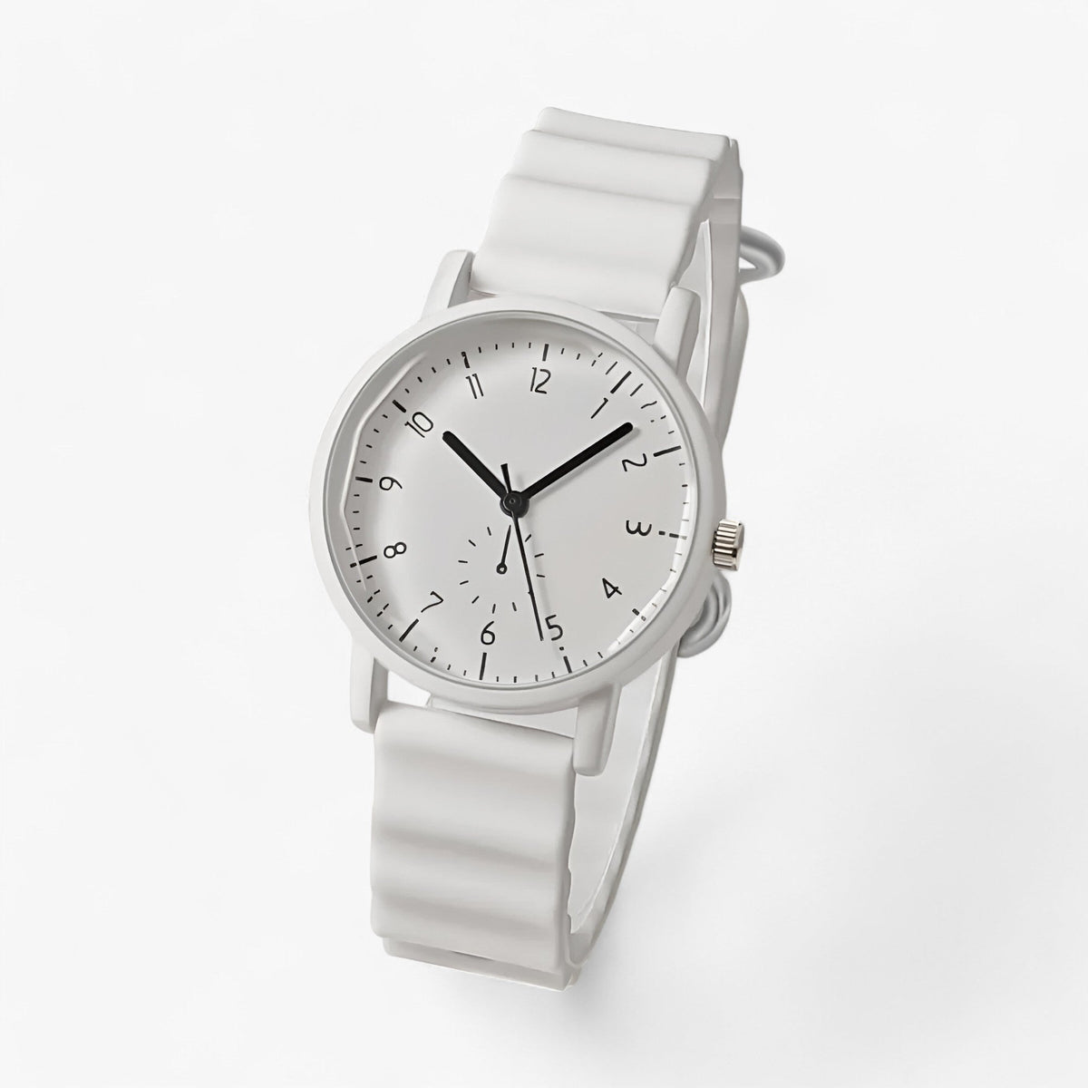 Mina Colorful Quartz Watch with Elegant Silicone Strap