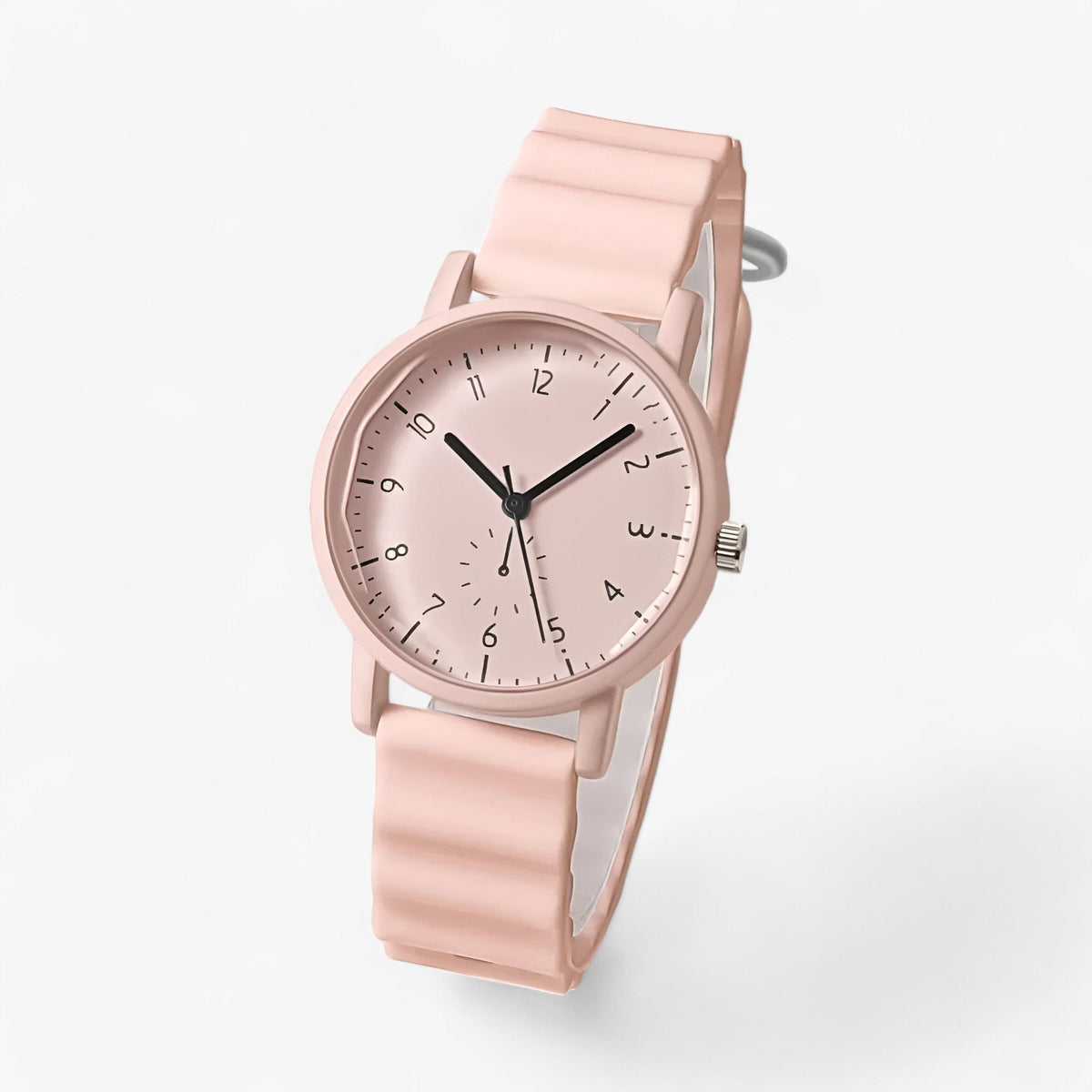 Mina Colorful Quartz Watch with Elegant Silicone Strap