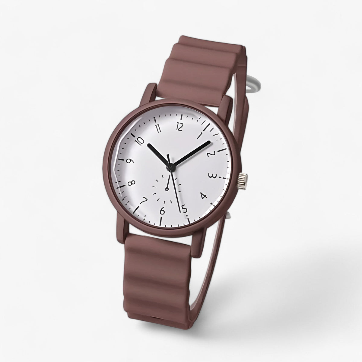 Mina Colorful Quartz Watch with Elegant Silicone Strap