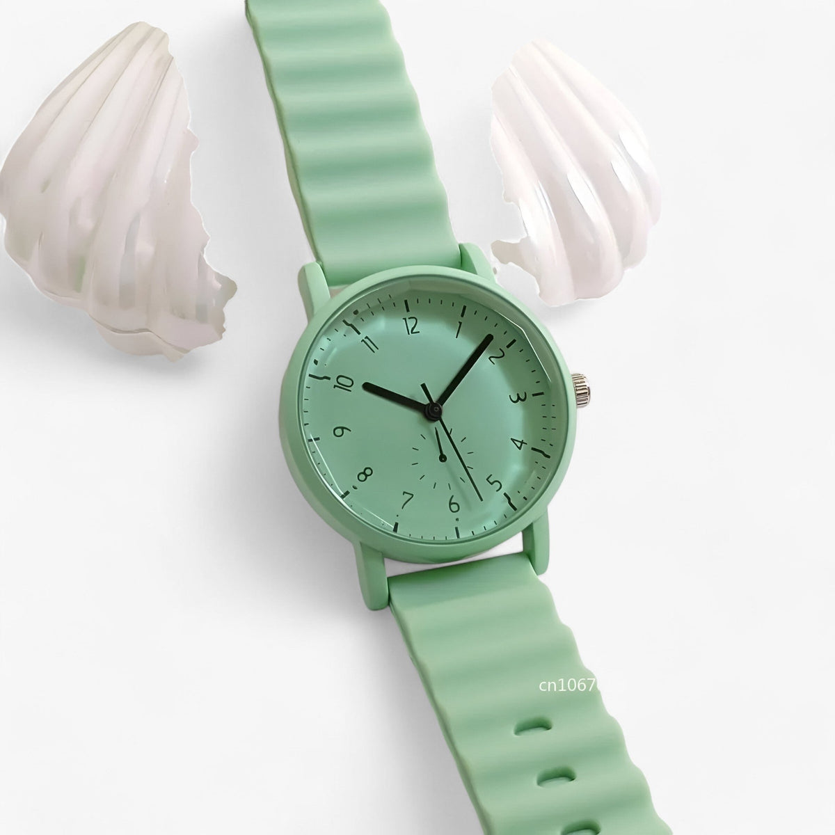 Mina Colorful Quartz Watch with Elegant Silicone Strap