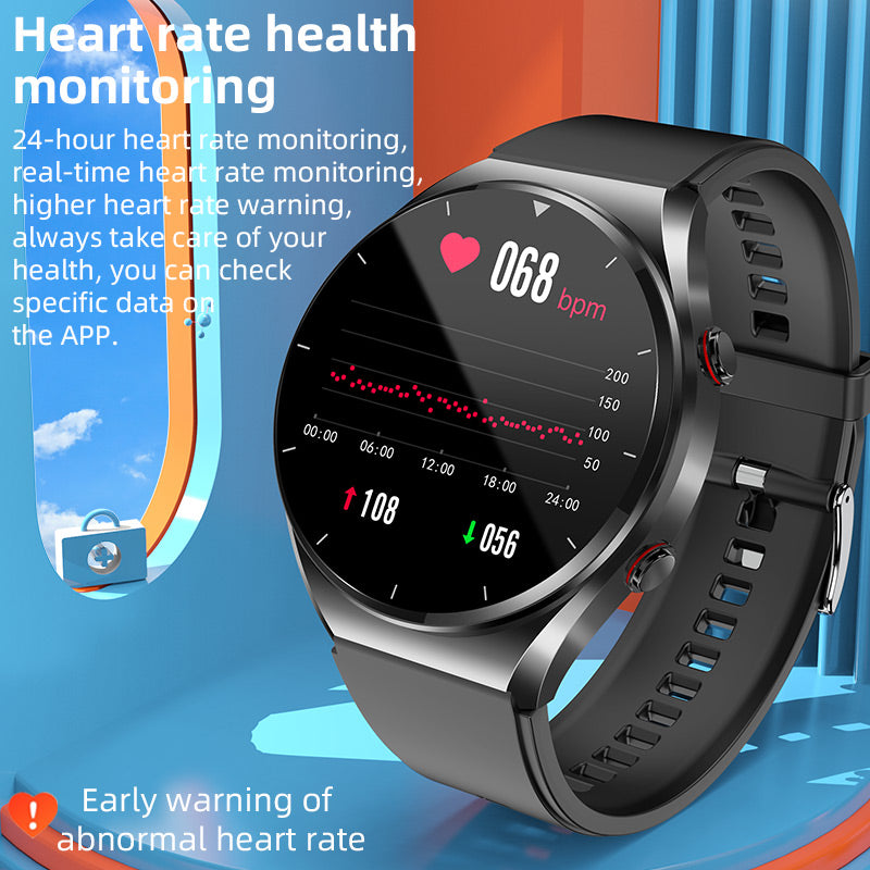 Smart Health Watch: Blood Sugar, ECG & Heart Rate Monitor